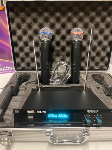 Coppia microfoni wireless uhf - coppia,
